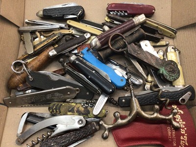 Lot 450 - Collection of various penknives, corkscrews etc