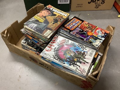 Lot 159 - Large quantity of mostly 1990's DC Comics to include Checkmate, Fanboy, Aquaman, Infinity Inc and others. Approximately 215 comics