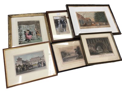 Lot 457 - Group of mostly antique pictures and prints