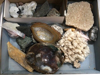 Lot 725 - A selection of mineral samples, in case