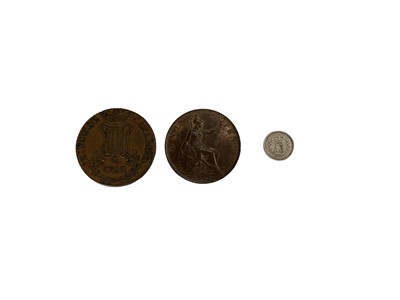 Lot 454 - World - Mixed silver coins to include U.S. Dollars 1879 GVF, 1885 GVF, Canada Dollar 1964 GEF, Austria Marie Theresa Thaler (Restrike) 1780, G.B. Three Half Pence 1839 (N.B. Obv: Scratches) otherwi...