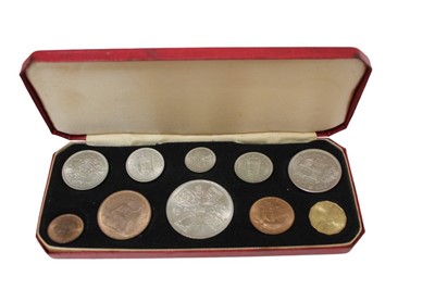 Lot 502 - World - Mixed coins & banknotes to include G.B. Elizabeth II Coronation ten coin set 1953 UNC