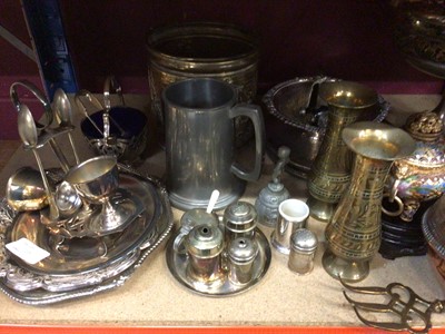 Lot 738 - Plated canteens of cutlery and other metal ware