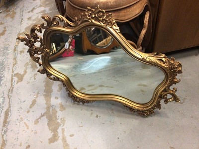 Lot 744 - Four wooden framed wall mirrors