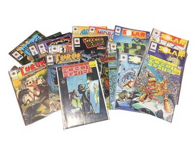 Lot 121 - Large quantity of Valiant Comics to include Solar Man of the Atom, Turok Dinosaur Hunter, Magnus Robot Fighter and others