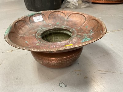 Lot 145 - Middle Eastern hammered copper Spittoon