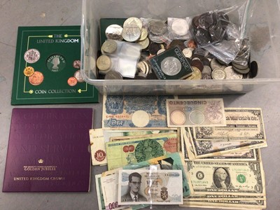 Lot 493 - GB and world selection of coins and banknotes