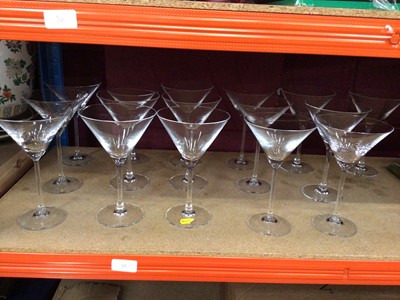 Lot 761 - Sixteen John Lewis Casa Cocktail glasses, 125 ml