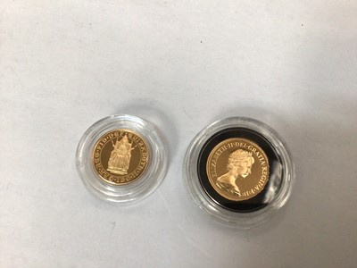 Lot 498 - G.B. - Mixed gold proof Elizabeth II coins to include Sovereign 1979 & Half Sovereign 1989 (N.B. Scarce) (N.B. Both encapsulated but not in cases of issue and without Certificates of Authenticity)...