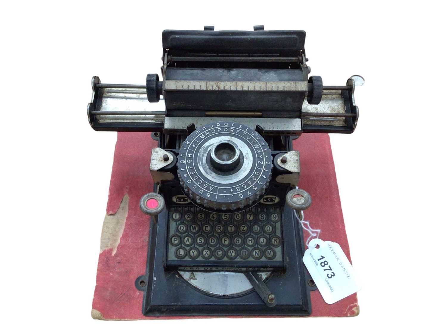 Lot 1873 - German tinplate typewriter