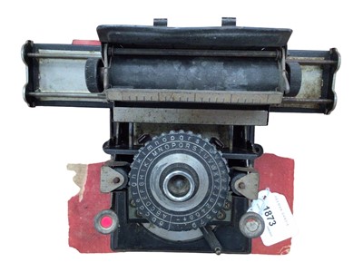 Lot 1873 - German tinplate typewriter