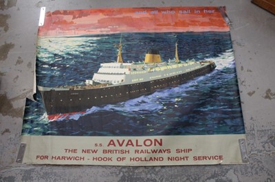 Lot 1508 - Poster British Railway Ship S.S.Avalon