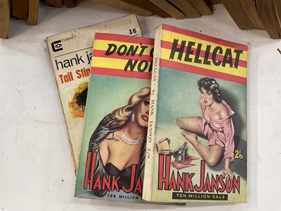 Lot 1679 - Collection of twenty Hank Janson novels, each in pictorial paper back