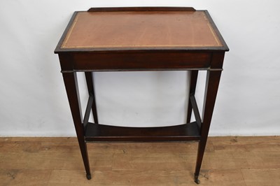 Lot 1434 - George III mahogany writing table