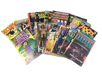 Lot 126 - Two boxes of assorted comics to include Epic comics, Comico, and others