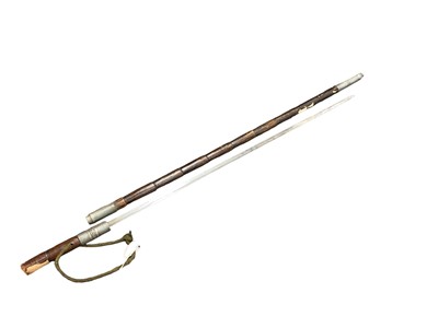 Lot 824 - Spanish swordstick, blade 68cm in length, 89cm in overall length.