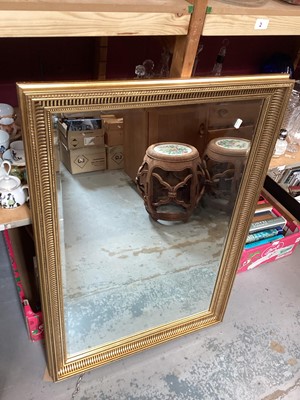 Lot 1465 - Bevelled wall mirror in gilt frame