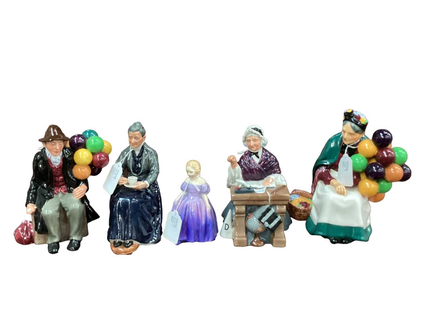 Lot 1127 - Five Royal Doulton figures