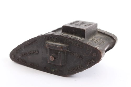 Lot 523 - Interesting First World War desk weight in the...