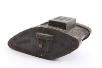 Lot 523 - Interesting First World War desk weight in the...