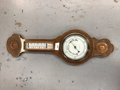 Lot 789 - Edwardian Negretti & Zambia Banjo barometer