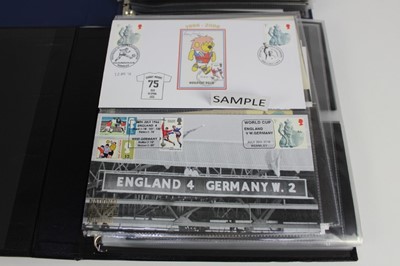 Lot 1450 - Stamps selection of football covers including signed Bobby Moore, George Best, Tom Finney, Stanley Matthews, Ryan Giggs. Nobby Stiles, Bobby Charlton, Gordon Banks, Jimmy Greaves and others plus va...