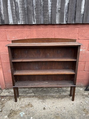 Lot 4 - Edwardian mahogany narrow freestanding bookcase