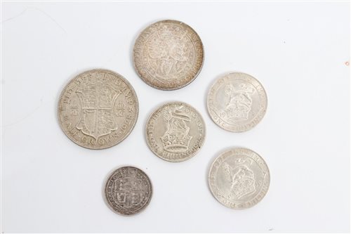 Lot 43 - G.B. mixed Silverer Coinsage - to include...