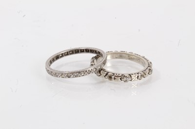 Lot 699 - Two diamond eternity rings