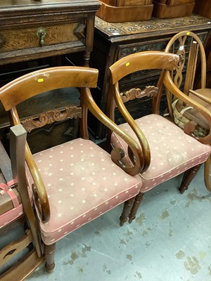 Lot 1507 - Eight Victorian mahogany dining chairs to including a pair of carvers