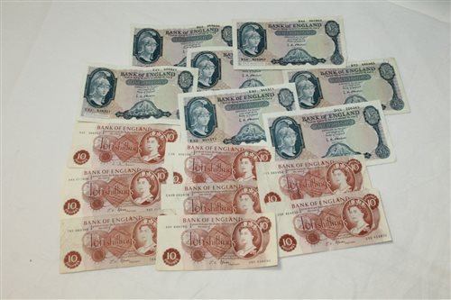 Lot 15 - Banknotes - G.B. mixed QEII - to include...