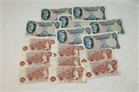 Lot 15 - Banknotes - G.B. mixed QEII - to include...