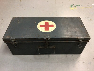 Lot 650 - First Aid box with Hornby items inside