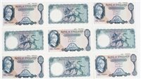 Lot 16 - Banknotes - G.B. QEII O'Brien. Series 'B'...