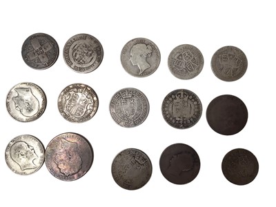 Lot 505 - G.B. - Mixed silver coinage to include pre 1920 (N.B. Total Wt. 409gms) & pre 1947 (N.B. Est. face value £2.30) (Qty)