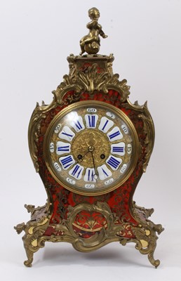 Lot 1094 - 19th century French Boulle work clock