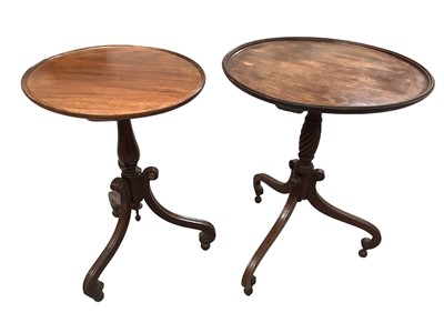 Lot 1439 - 19th century mahogany occasional table, and another similar