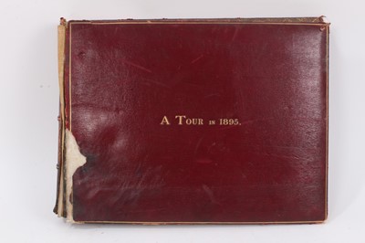 Lot 858 - A tour in 1895 - Album of sepia and tinted photography of European landmarks