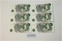 Lot 24 - Banknotes - G.B. QEII. Series 'C' O'Brien...