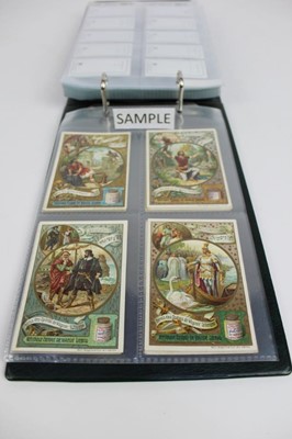 Lot 1423 - Cigarette cards collection in album of music related cards including Lambert & Butler interesting musical instruments, Edwards Ringer & Biggs musical instruments, Ruddell Ltd Grand Opera Series, So...