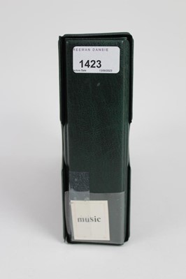 Lot 1423 - Cigarette cards collection in album of music related cards including Lambert & Butler interesting musical instruments, Edwards Ringer & Biggs musical instruments, Ruddell Ltd Grand Opera Series, So...