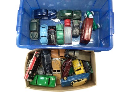 Lot 1800 - Diecast unboxed selection of early Dinky models including saloon cars, buses etc. (Qty)