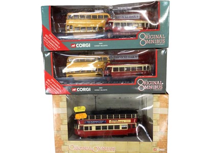 Lot 1802 - Diecast boxed selection of EFE, original Omnibus models and others (2 boxes)