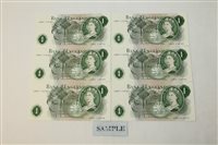Lot 27 - Banknotes - G.B. QEII. Series 'C' Hollom (Feb....
