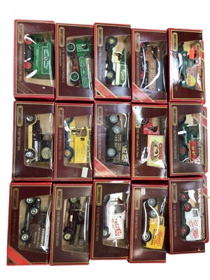 Lot 1820 - Two boxes containing a collection of Matchbox Models of Yesteryear, other models including limited editions. Mostly red and straw coloured boxes.