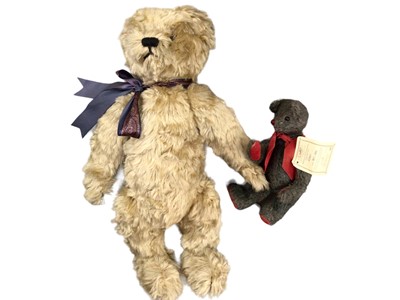 Lot 1826 - Steiff Marmite bear no.691003, Victoria Penny Black no.690846 and Coin Bear no.690518, Deans bear Elmer and Purcell large bear by Asquith.