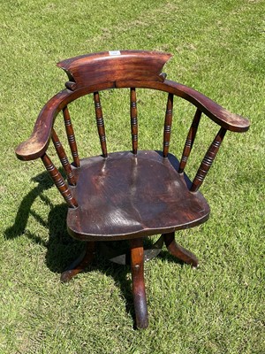 Lot 166 - 19th / early 20th Century swivel chair