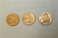 Lot 34 - G.B. gold Sovereigns - George V 1912 (x 3)....