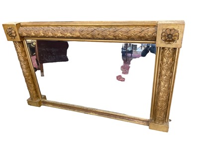 Lot 1441 - Impressive George IV gilt overmantel mirror