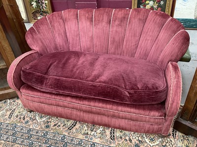 Lot 1484 - Early 20th century twin seater settee